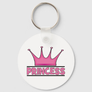Custom Pink Princess Keychain