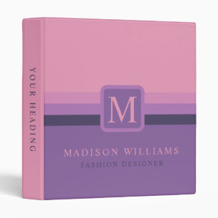 Custom Pink Purple Lavender Violet Color Blo Binder