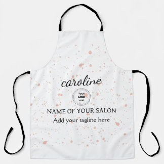 Custom Pink Splatter Apron 