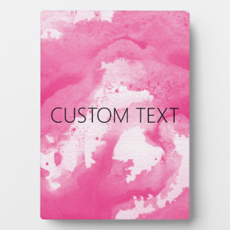 CUSTOM PINK WATER COLOR PLAQUE