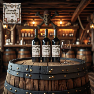 Custom Pirate Label   Captain’s Private Reserve