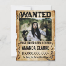Custom Pirate Wanted Poster Bridesmaid Proposal