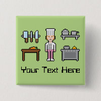 Custom Pixel Female Chef