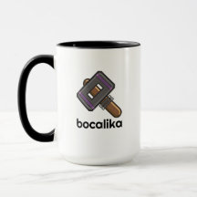 Custom Pixel Hammer Logo Mug – Editable Text