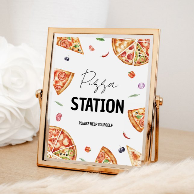 Custom Pizza Station Sign (Creator Uploaded)