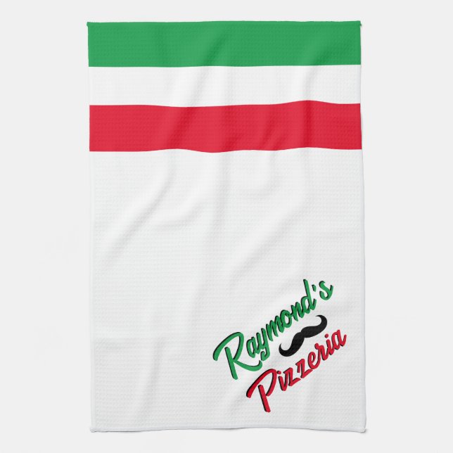Custom Pizzeria  Kitchen Towel (Vertical)