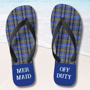 Custom Plaids Funny Beach Retirement Gifts for Dad Flip Flops