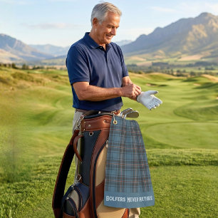 Custom Plaids Sports Retirement Gifts for Dad Golf Towel