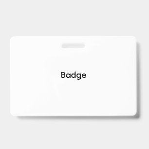 Custom Plastic Badge - Horizontal