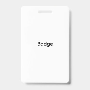 Custom Plastic Badge - Vertical