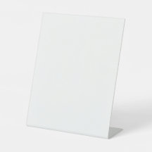 Custom Plastic Pedestal Sign – 8" x 10" Display
