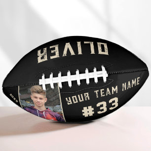 Custom Player Name & Number Team Name Photo Football