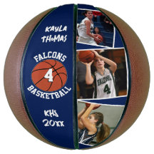 Custom Player Photo, Number and Team Navy Blue