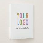 Custom Pocket Folders Logo Business Card Slot 9x12