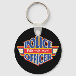 Custom Police Officer Keychain