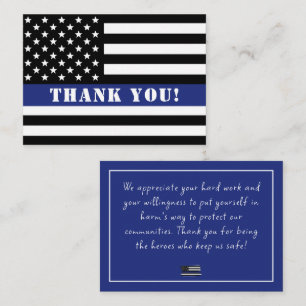Custom Police Officer Law Enforcement Appreciation Card