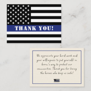 Custom Police Officer Law Enforcement Appreciation Card