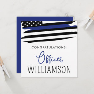 Custom Police Officer Police Academy Graduation Card