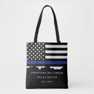 Custom Police Officer Police Academy Graduation  Tote Bag