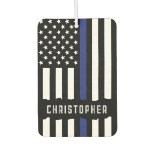 Custom Police Officer Thin Blue Line Police Air Freshener