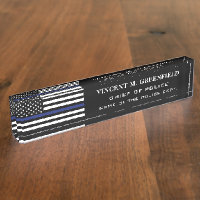 Custom Police Officer Thin Blue Line Police