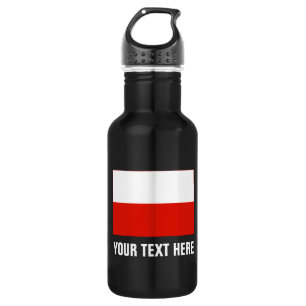 Custom Polish flag water bottles for Poland