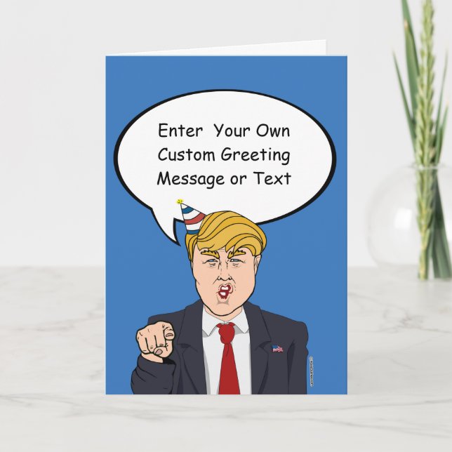 Custom Political Birthday Greeting Card (Front)