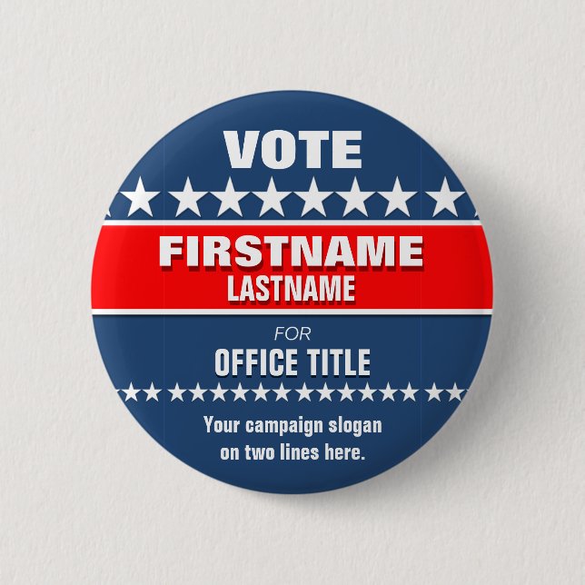 Custom Political Button (Front)