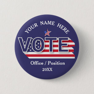Custom Political Campaign  2 Inch Round Button