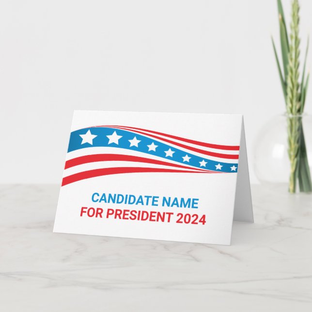Custom Political Campaign American Election Card (Front)