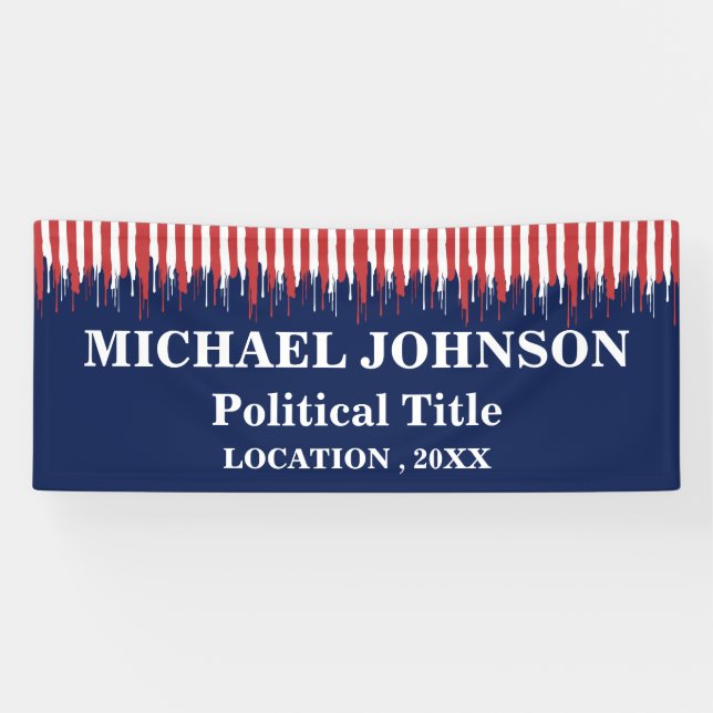  Custom Political Campaign  Banner (Horizontal)