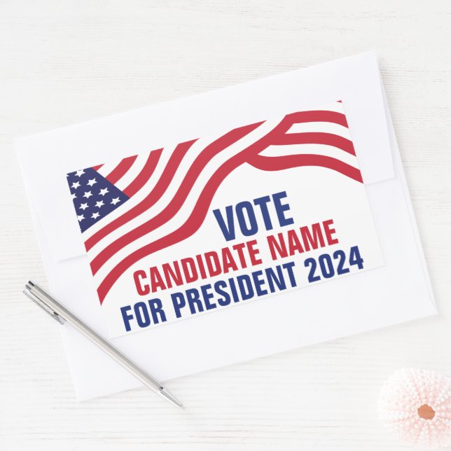 Custom Political Candidate 2024 Election Campaign  Sticker (Envelope)
