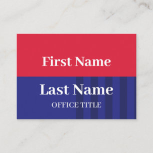 Custom Political Election  Campaign Business Card