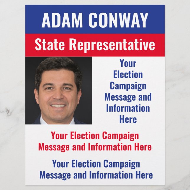 Custom Political Election Campaign Flyer (Front)