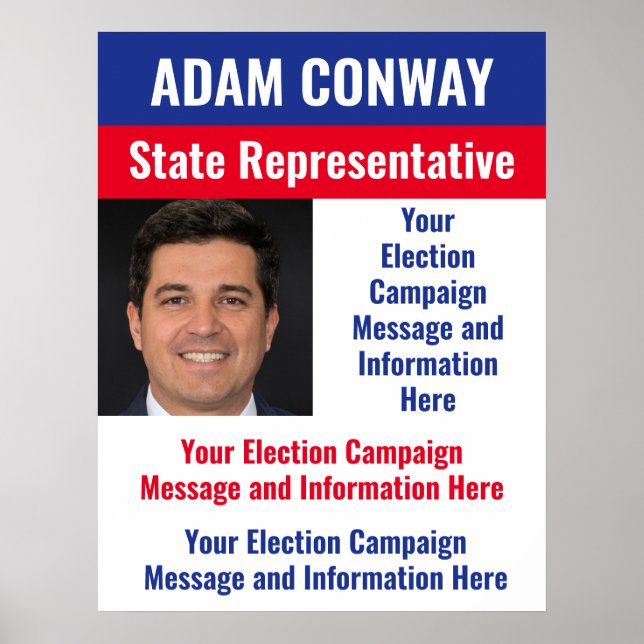 Custom Political Election Campaign Poster (Front)