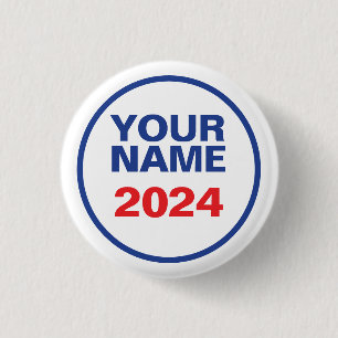 Custom Political Logo (Biden Design) 1 Inch Round Button