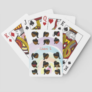 Custom Ponytail Girl Series: Cheri 2 Playing Cards