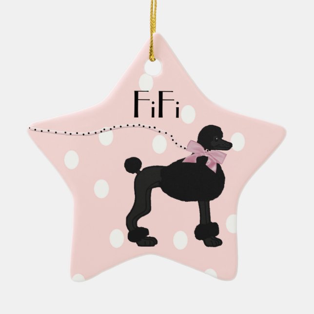 Custom Poodle ornament (Front)
