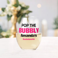 Custom Pop The Bubbly Bachelorette Party Favours