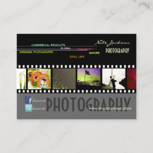 Custom Portfolio business cards photos template