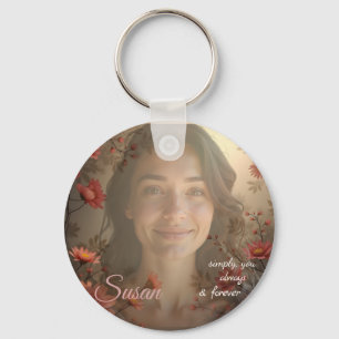 Custom Portrait for Her – Personalized Photo Gift Keychain