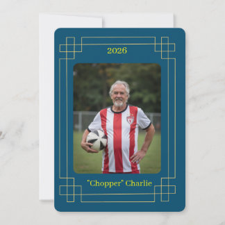 Custom Portrait Photo Soccer Testimonial v2 Invite