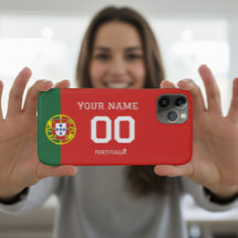 Custom Portugal Football Flag Case - Personalized