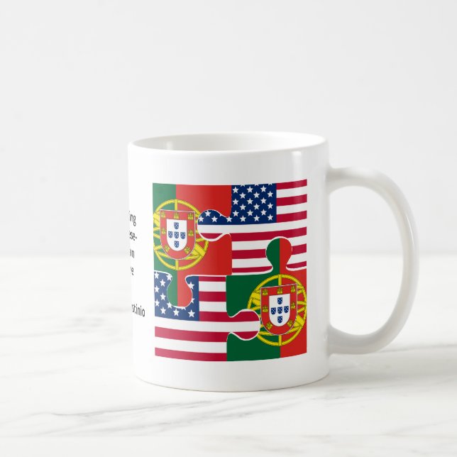Custom PORTUGUESE AMERICAN HERITAGE  Coffee Mug (Right)