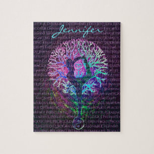 Custom Positive Words Affirmation Add Name Jigsaw Puzzle