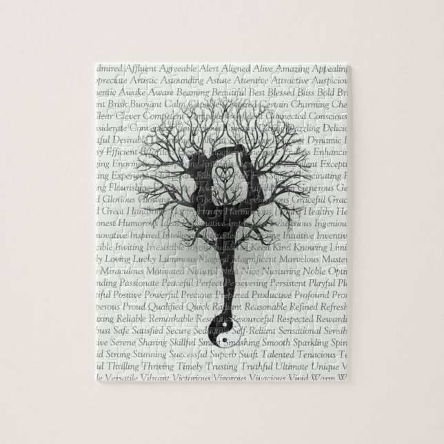 Custom Positive Words Affirmation Jigsaw Puzzle (Vertical)