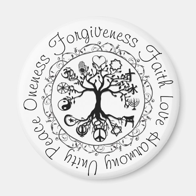 Custom Positive Words Magnet (Front)