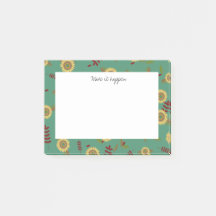 Custom Post-it note Sunflower, Make it happen