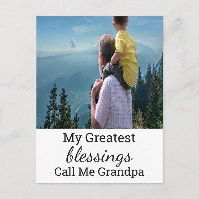 Custom Postcard For Grandpa (Front)