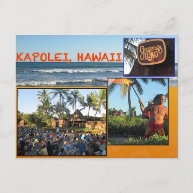 CUSTOM POSTCARDS- HAWAII COLLAGE# 10 POSTCARD (Front)